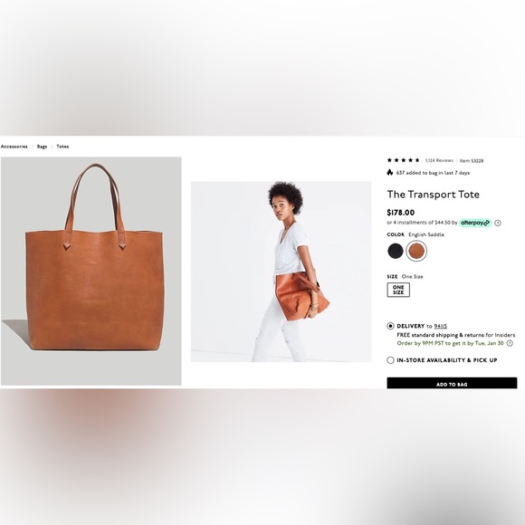 Madewell Transport Tote - Picture 12 of 12